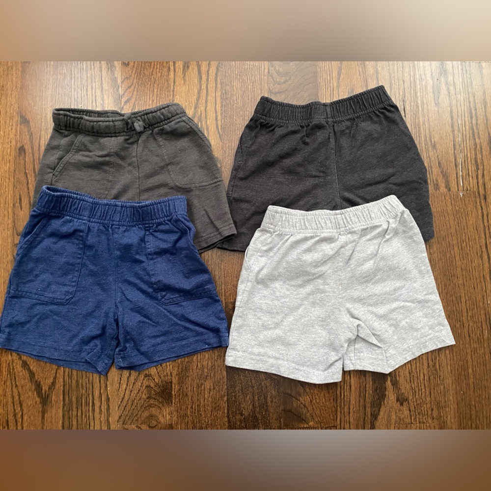 3T Toddler Boys Knit Shorts 5 pairs! Multi color